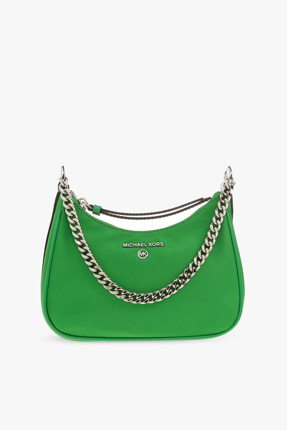 Michael kors green and white purse new arrivals